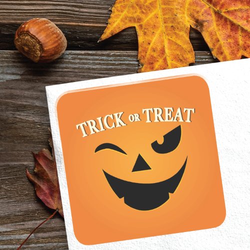 CUTE Trick or Treat Happy Halloween Sticker
