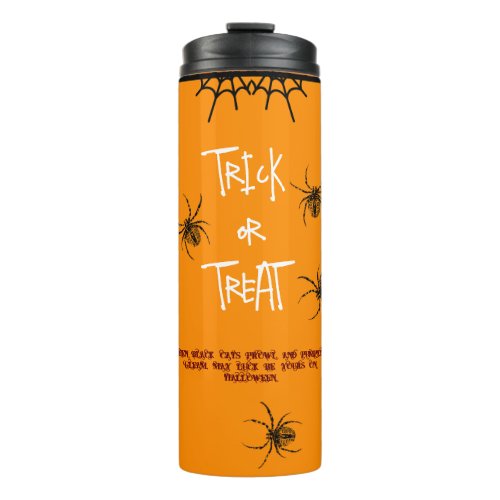 CUTE TRICK OR TREAT Thermal Tumbler