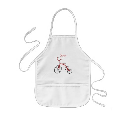 Cute Tricycle Drawing Aprons