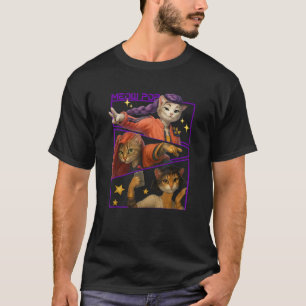 Cute Trio Cat Warriors Parody Retro Aesthetic  T-Shirt