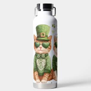 CUTE TRIO OF IRISH KITTY CATS WATER BOTTLE