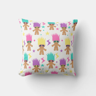 Cute Troll 80's 90's Retro Pattern Cushion