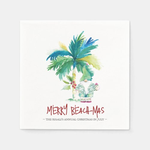 Cute Tropical Christmas In July Napkins