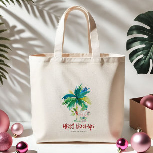 Cute Tropical Christmas Tote Bags