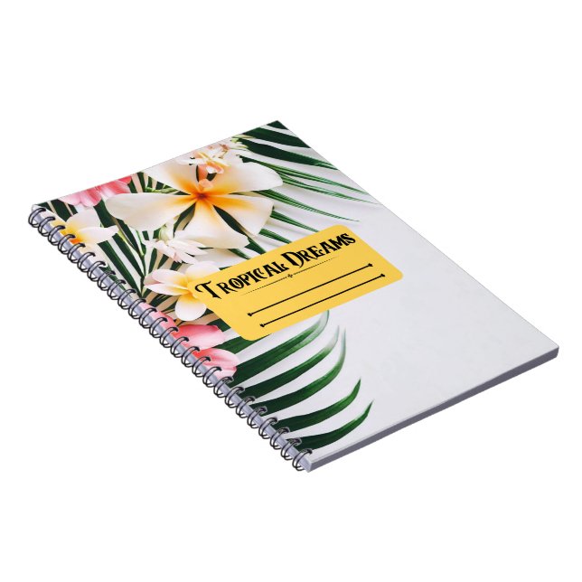Cute Tropical Dreams Notebook (Right Side)