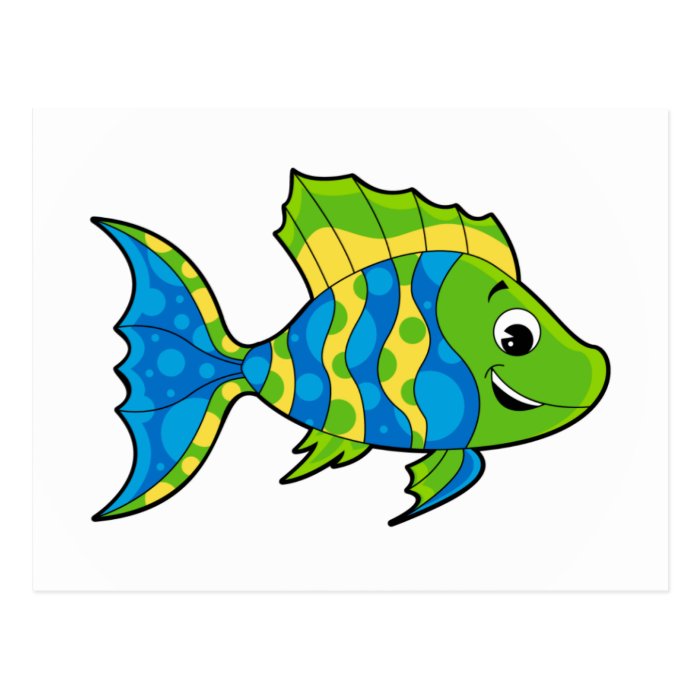 Cute Tropical Fish Postcard