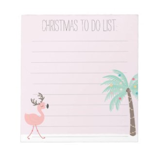 Cute Tropical Flamingo - Christmas To Do List