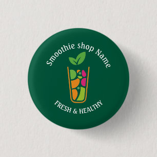 Cute Tropical Fruit Smoothies Fruit Kitchen shop Button