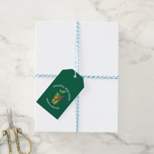 Cute Tropical Fruit Smoothies Fruit Kitchen shop Gift Tags