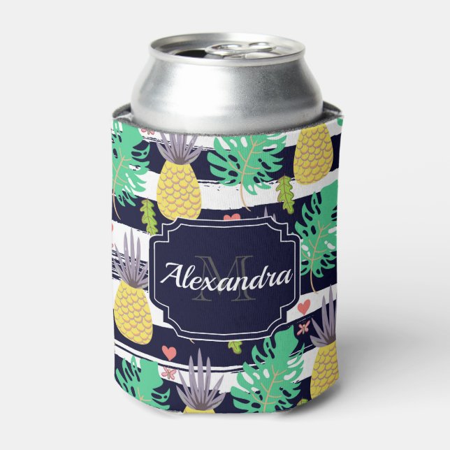 Cute Tropical Pattern Can Cooler (Can Front)