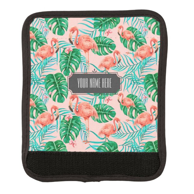 Cute Tropical Pattern Luggage Handle Wrap (Front)