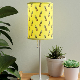 Cute Tropical Pineapple Sunshine Yellow Table Lamp