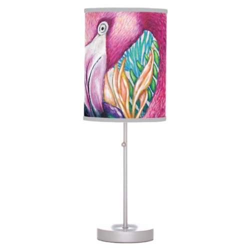 Cute Tropical Pink Flamingo Lamp