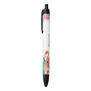 Cute Tropical Pink Flamingo Watermelon Pen