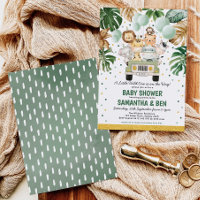 Cute Tropical Safari Jungle Animals Baby Shower