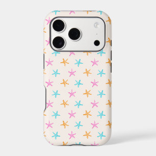 Cute Tropical Starfish Pattern iPhone 17 Pro Case