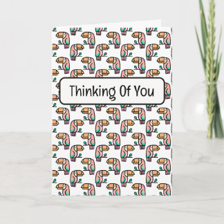 cute tropical toucan bird animal gift for kids card