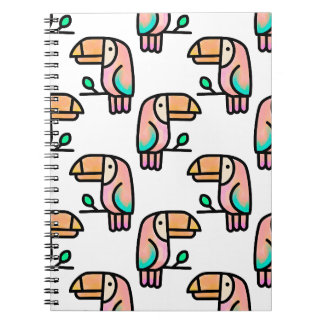 cute tropical toucan bird animal gift for kids notebook