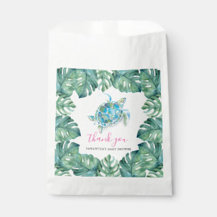 Cute Tropical Watercolor Sea Turtle GifT Favor Bag