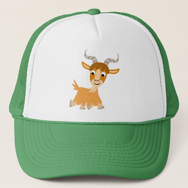 Cute Trotting Cartoon Goat Hat (Front)