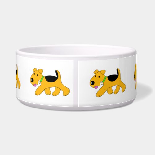 Cute  Trotting Puppy Dog Bowl Large