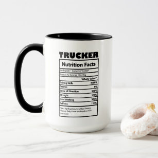 cute Trucker work facts Mug