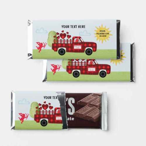 Cute Truckloads of Love Hearts Gnome Delivery  Hershey Bar Favors