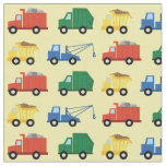 Cute Trucks Construction Kids Dump Garbage Fabric