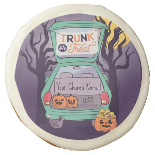 Cute Trunk or Treat Custom Halloween Cookie