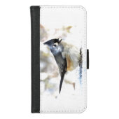 Cute Tufted Titmouse Bird iPhone 8/7 Wallet Case (Front)