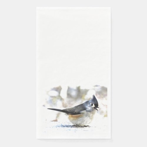 Cute Tufted Titmouse Bird Paper Guest Towel