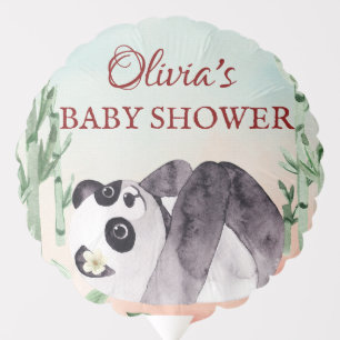 Cute Tumbling Panda Baby Shower Balloon