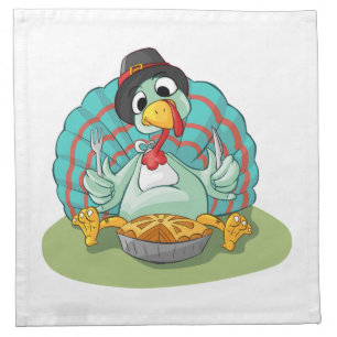 Cute Turkey Cloth Napkin