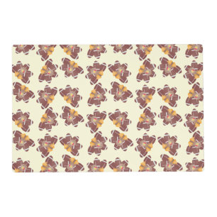 Cute Turkey Football Feathers Pattern Placemat