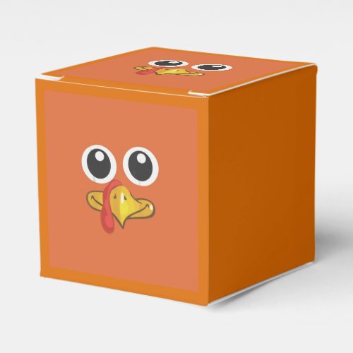 Cute Turkey Happy Editable Thanksgiving Favor Boxes