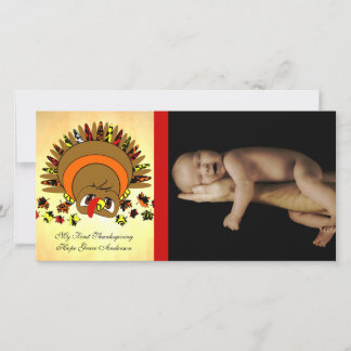 Cute Turkey Holiday Card