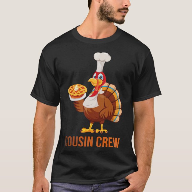 Cute Turkey Matching Thanksgiving Family Pajamas   T-Shirt (Front)