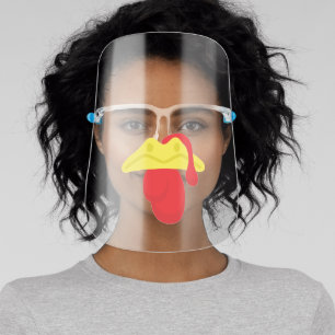 Cute Turkey Mouth Face Shield