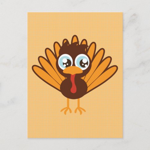 Cute Turkey Postcard