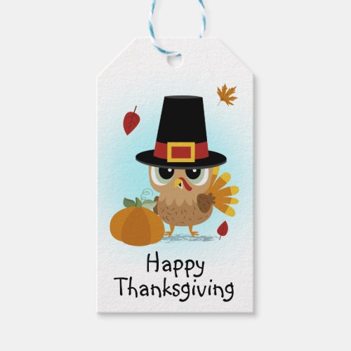 Cute Turkey Thanksgiving Gift Tags