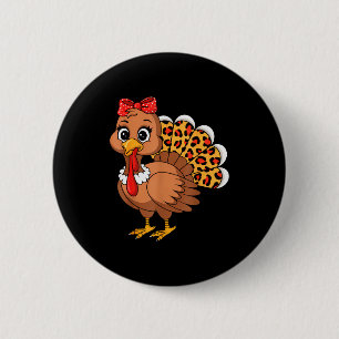Cute Turkey Thanksgiving Lgrim Turkey Day Women Gi Button