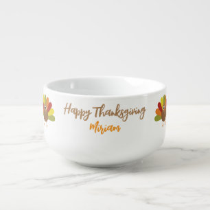 Cute Turkey Thanksgiving Soup Mug