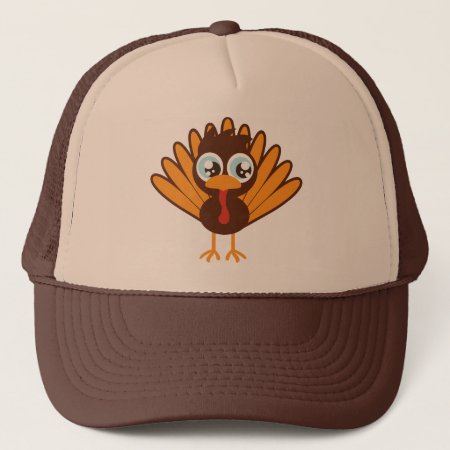 Cute Turkey Trucker Hat