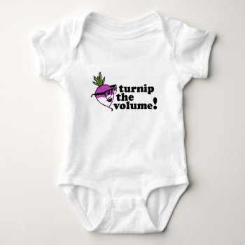 Cute! Turnip The Volume Baby Bodysuit by RobotFace at Zazzle