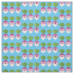 Cute turnip vegetable trio singing cartoon fabric