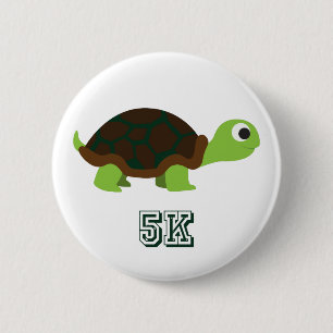 Cute Turtle 5K Pinback Button
