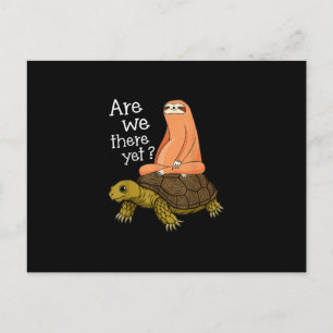 Cute Turtle And Sloth Back to School gift From Mom Postcard