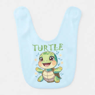 Cute Turtle Baby Bib