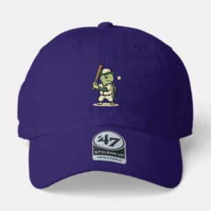 Cute Turtle Baseball Batter Vintage Vector Art_1 47 Brand Hat