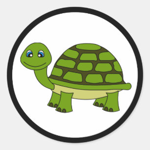 Cute Turtle Cartoon Stickers